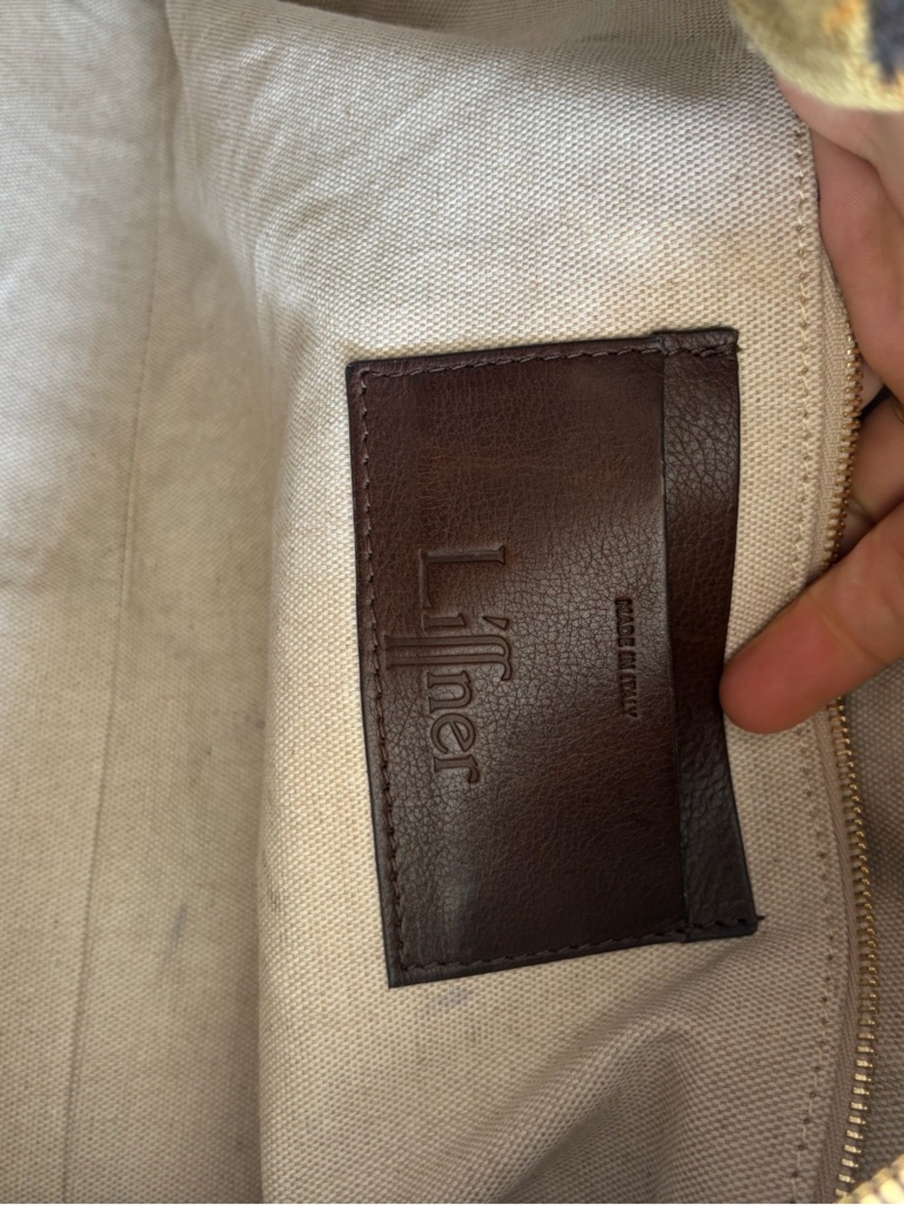 Liffner Bowling Bag in Dark Brown - Picture 12 of 14